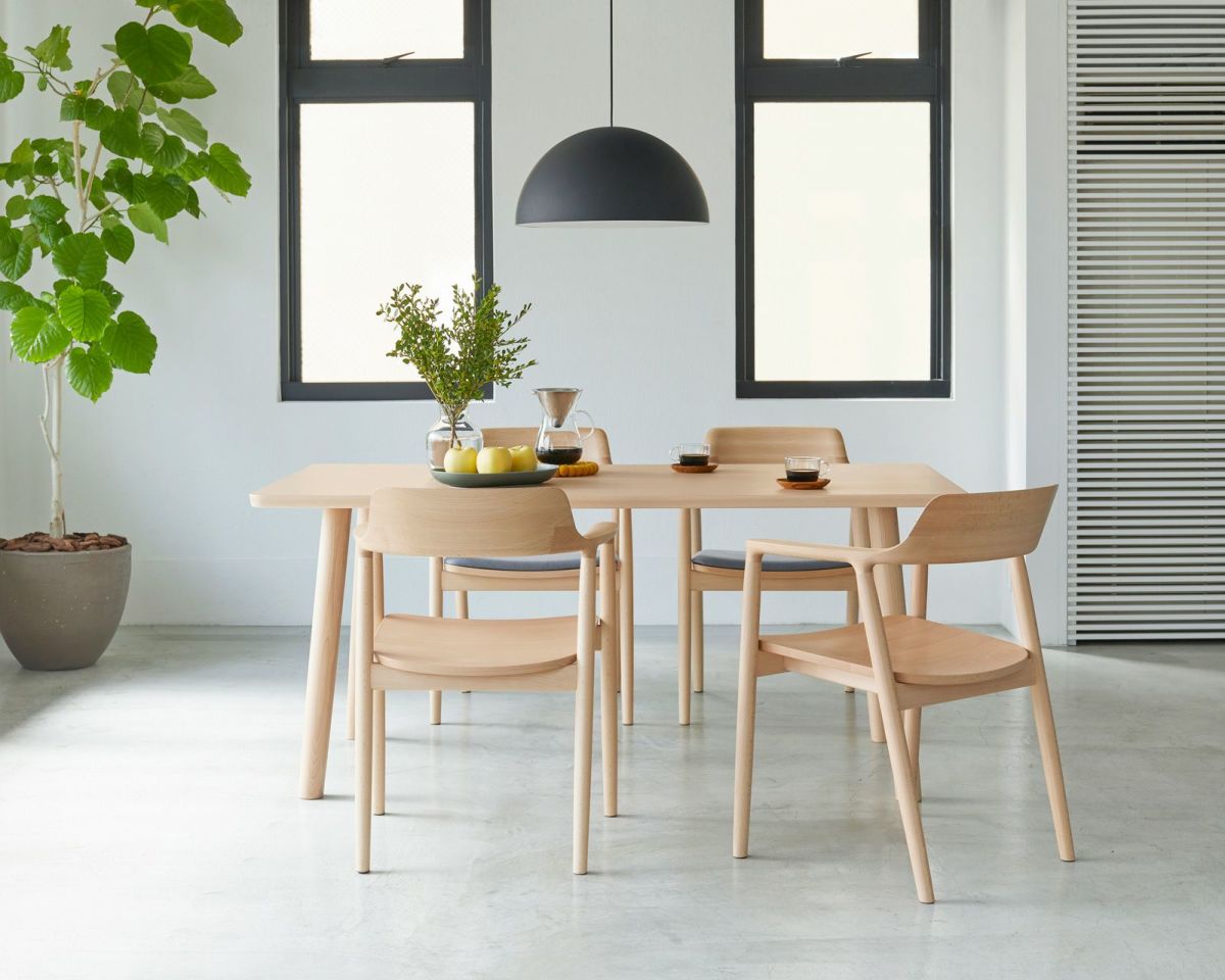 アンスチームドビーチ（NL-0）<br>＊HIROSHIMA ダイニングテーブル 160