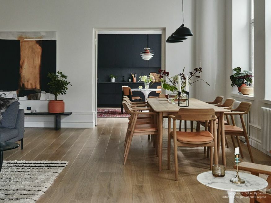 ホワイトオーク（C-0）<br>L-01 ヌメ革 5006<br>＊Lightwood ダイニングテーブル 240