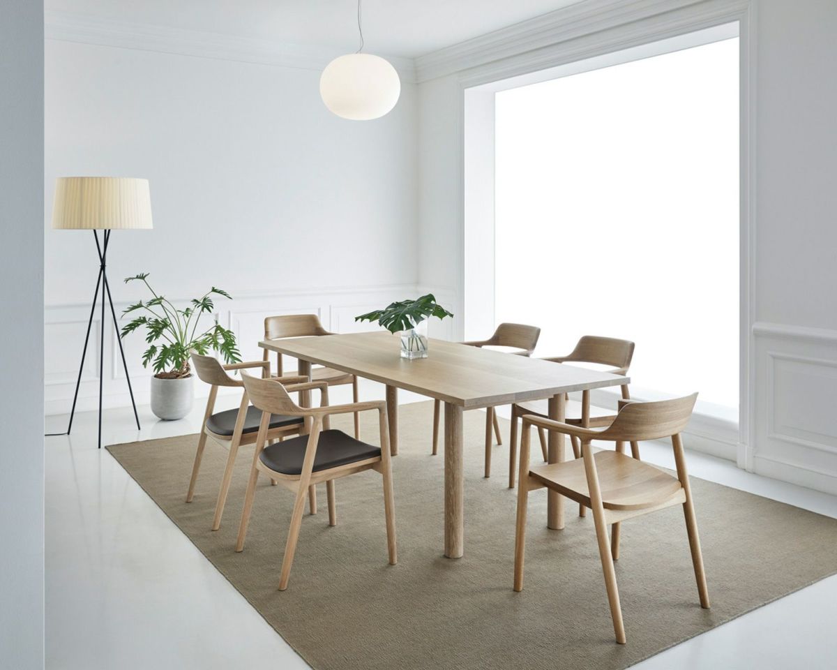 ホワイトオーク（NL-0）<br>＊MALTA ダイニングテーブル（ウッドレッグ）