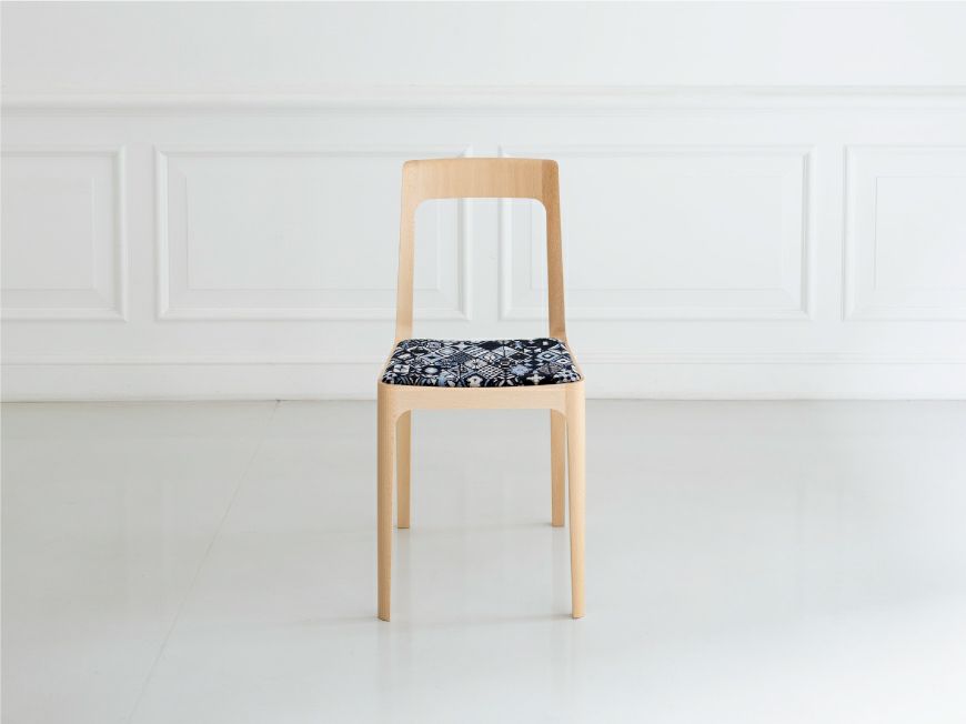 HIROSHIMAチェア<br>“symphony”navy × ビーチ(NL-0)